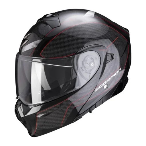 Scorpion Exo-930 Cielo Motorhelm -KTM Verkoop 2024 A scorpionEXO930 CIELO PeaBlaRed getstung c396