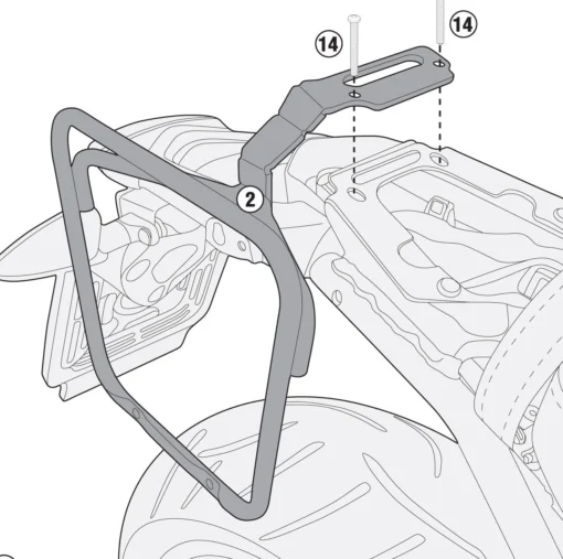 GIVI TMT5115 Rechter Zijtasbeugel Voor MT501S BMW R Nine T/Scrambler -KTM Verkoop 2024 GTMT5115 ab66