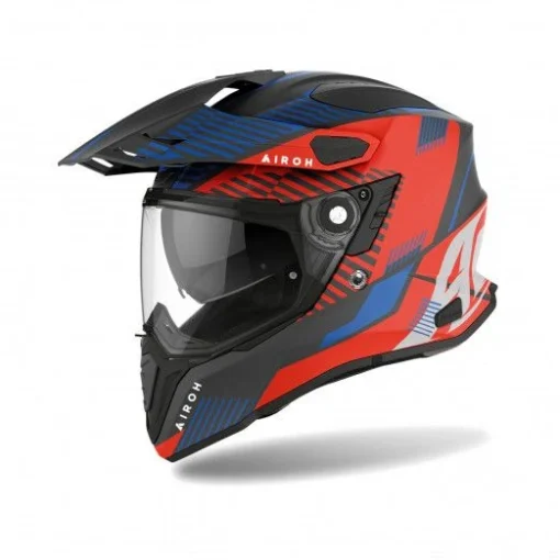 Airoh Commander Boost Motorhelm -KTM Verkoop 2024 airoh commander boost blauw rood 7bea