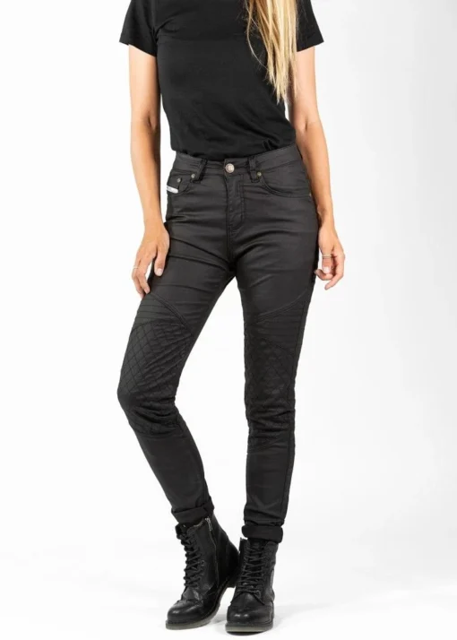 John Doe Betty Biker Jeggings Zwart Motorbroek -KTM Verkoop 2024 john doe betty biker jeggings black jdj4009 f7c7