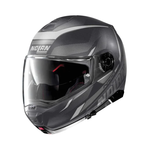 Nolan N100-5 Lumiere N-Com Motorhelm -KTM Verkoop 2024 nolan n100 5 lumiere mat grijs wit 1 be5e