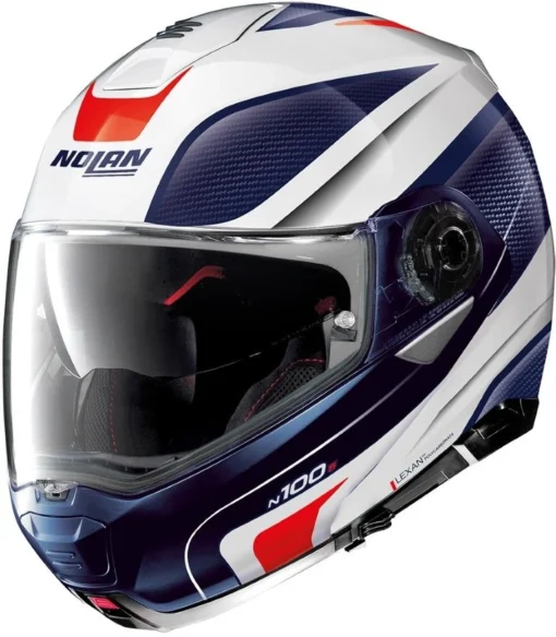 Nolan N100-5 Orbiter Motorhelm -KTM Verkoop 2024 nolan n100 5 orbiter blauw wit 1afc