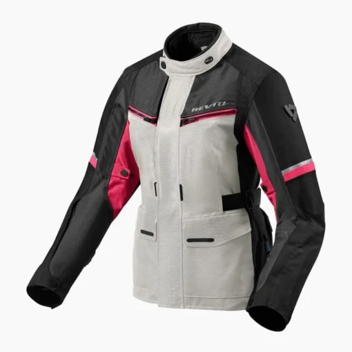 Rev'it Outback 3 Ladies Motorjas -KTM Verkoop 2024 revit outback 3 ladies motorjas zwart wit roze 22ff