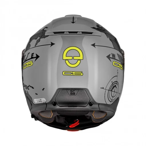 Schuberth C5 Globe Motorhelm -KTM Verkoop 2024 schuberth c5 globe grijs fluo 4 79a4