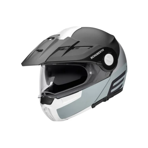 Schuberth E1 Cut Motorhelm -KTM Verkoop 2024 schuberth e1 cut matzwart grijs wit 1 0bce