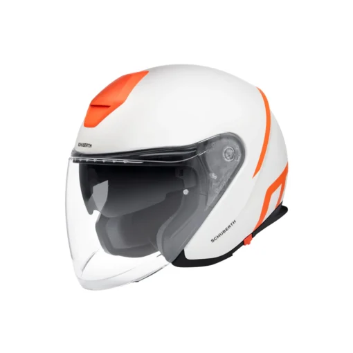 Schuberth M1 Pro Strike Motorhelm -KTM Verkoop 2024 schuberth m1 pro strike wit oranje 1 b65b