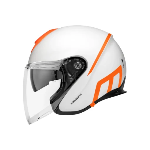 Schuberth M1 Pro Strike Motorhelm -KTM Verkoop 2024 schuberth m1 pro strike wit oranje 2 022f