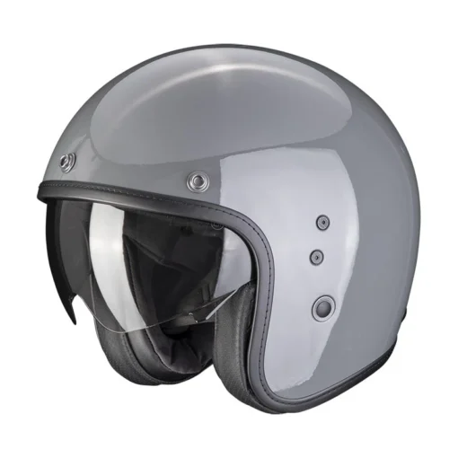 Scorpion Belfast Evo Solid Motorhelm -KTM Verkoop 2024 scorpion belfast evo solid cement grey e3ee