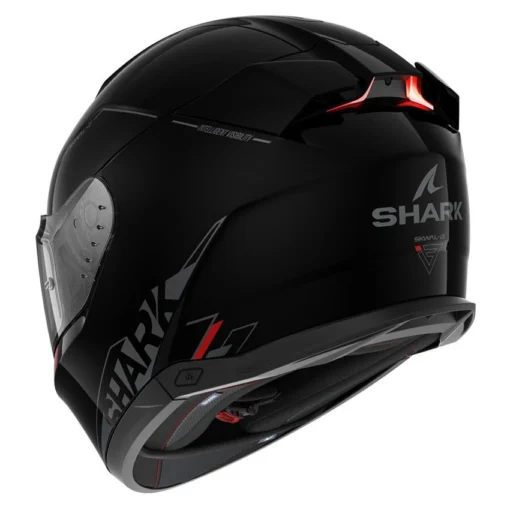 Shark Skwal I3 Blank Motorhelm -KTM Verkoop 2024 shark skwal i3 blank sp glans zwart back a08b