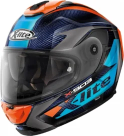 X-Lite X-903 Ultra Carbon Nobiles Motorhelm -KTM Verkoop 2024 x903 uc nobiles n com carbon t.blue 30 e101